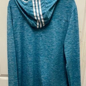 Adidas hoodies long sleeve blue shirt xl